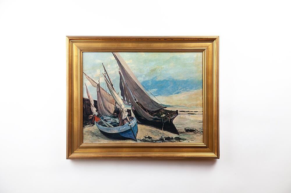 Картина «На берегу», Густав Курбе