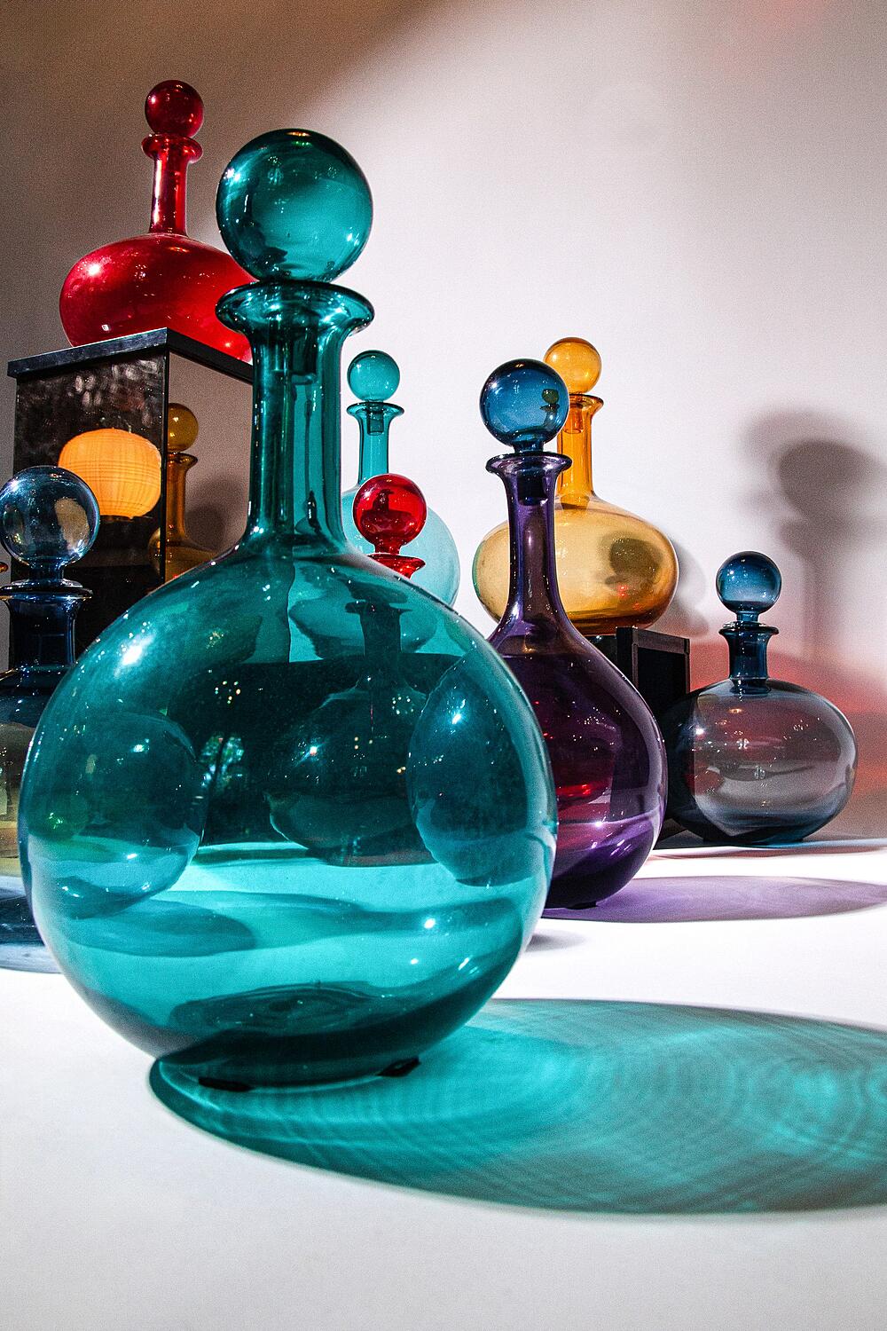 Бутылки декоративные Rainbow Murano