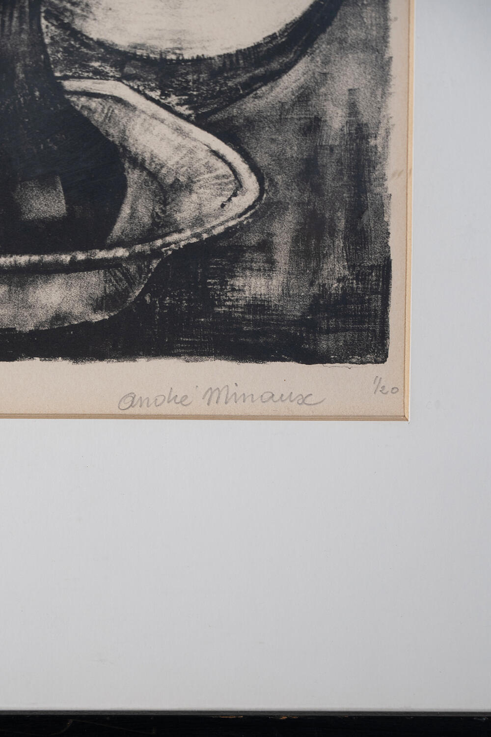 Литография «Натюрморт», художник Andre Minaux, подпись автора