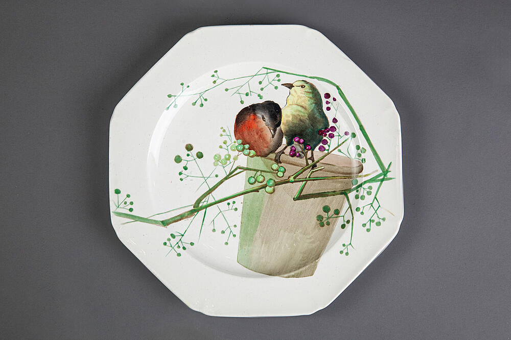 Тарелки декоративные «Birdy», керамика, ручная роспись, Brown-Westhead, Moore & Co