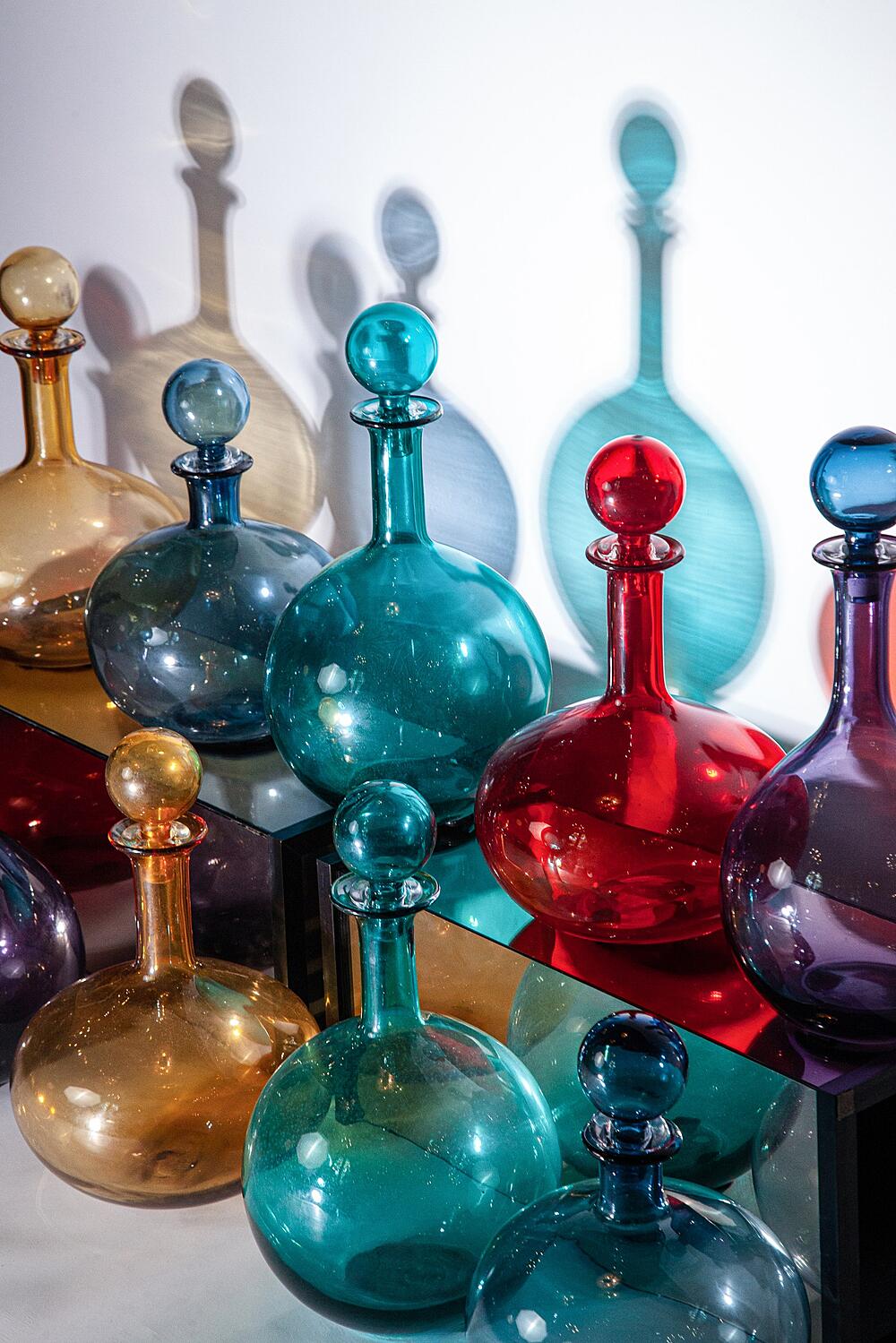 Бутылки декоративные Rainbow Murano