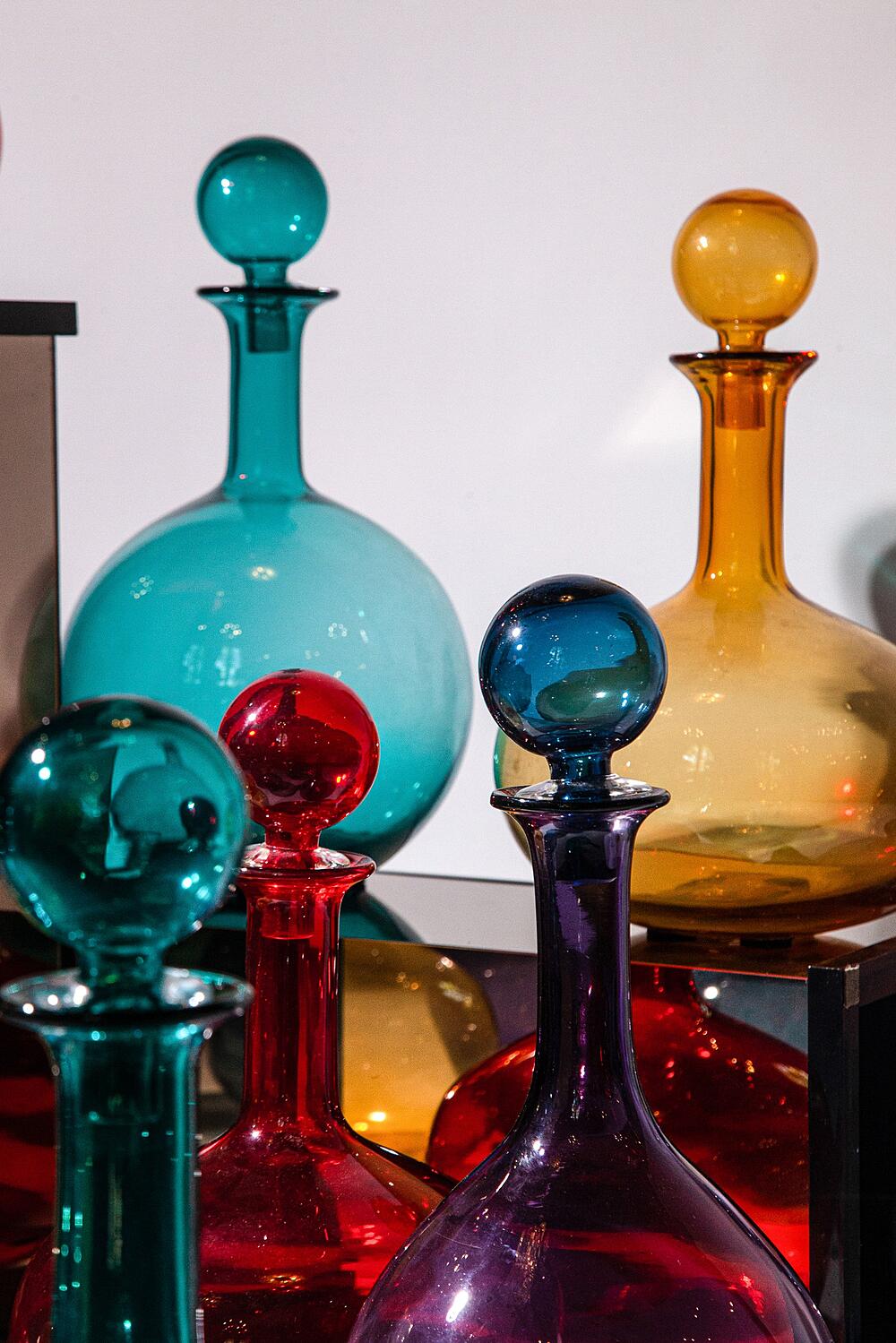 Бутылки декоративные Rainbow Murano