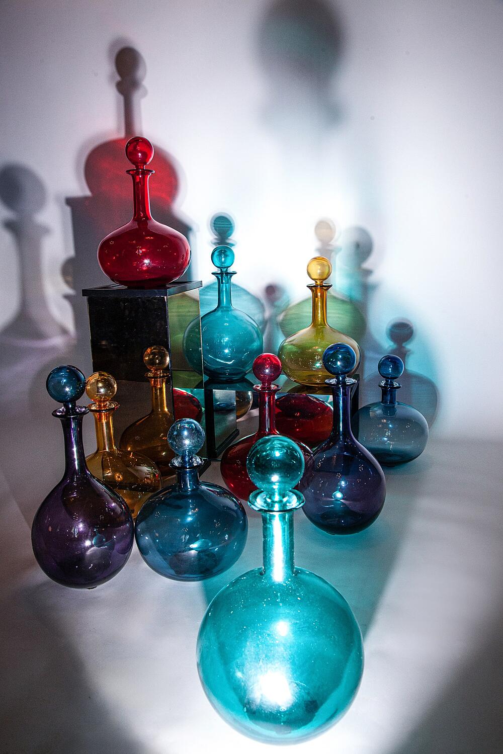 Бутылки декоративные Rainbow Murano