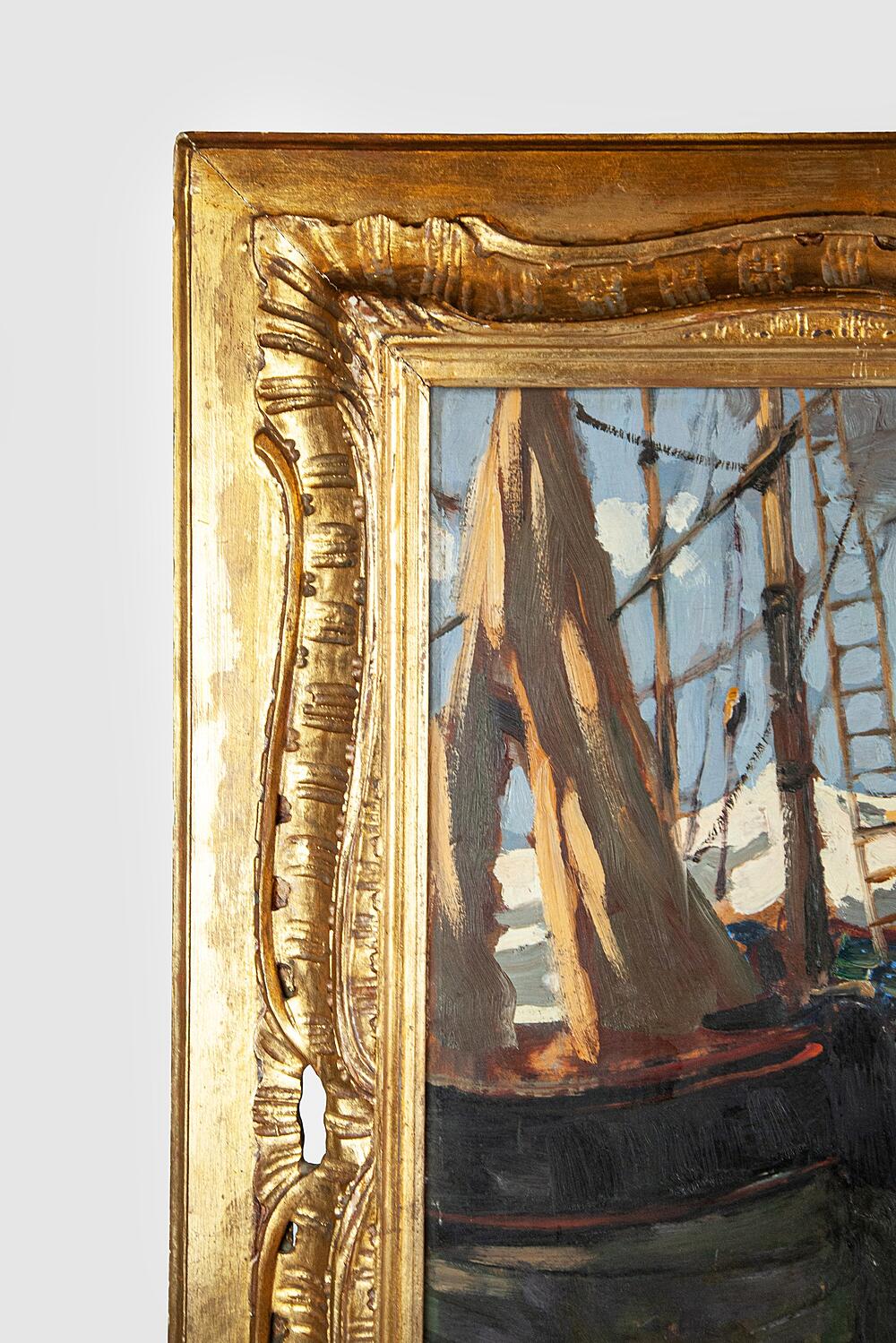 Картина «Порт. Корабли», Иван Карпов