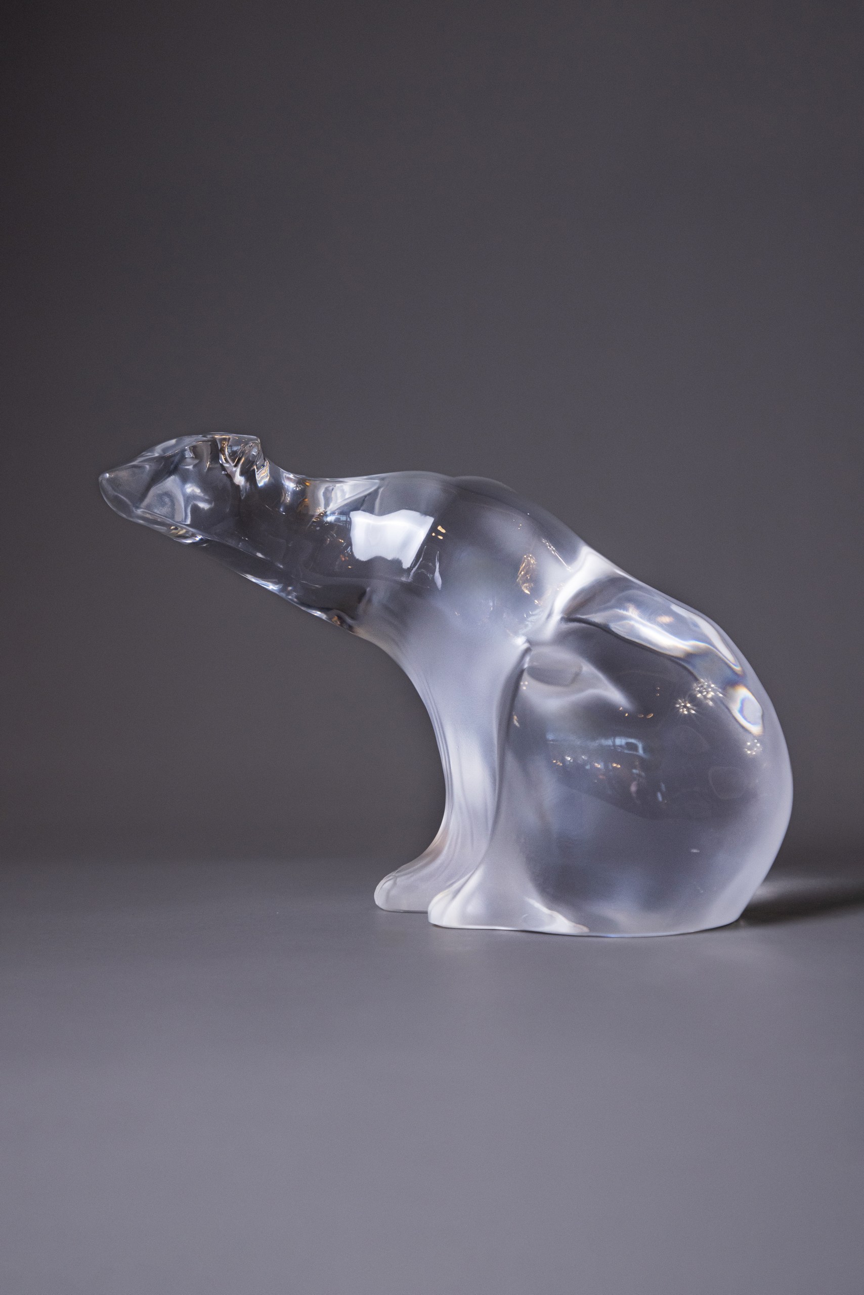 Скульптура белого медведя, Lalique