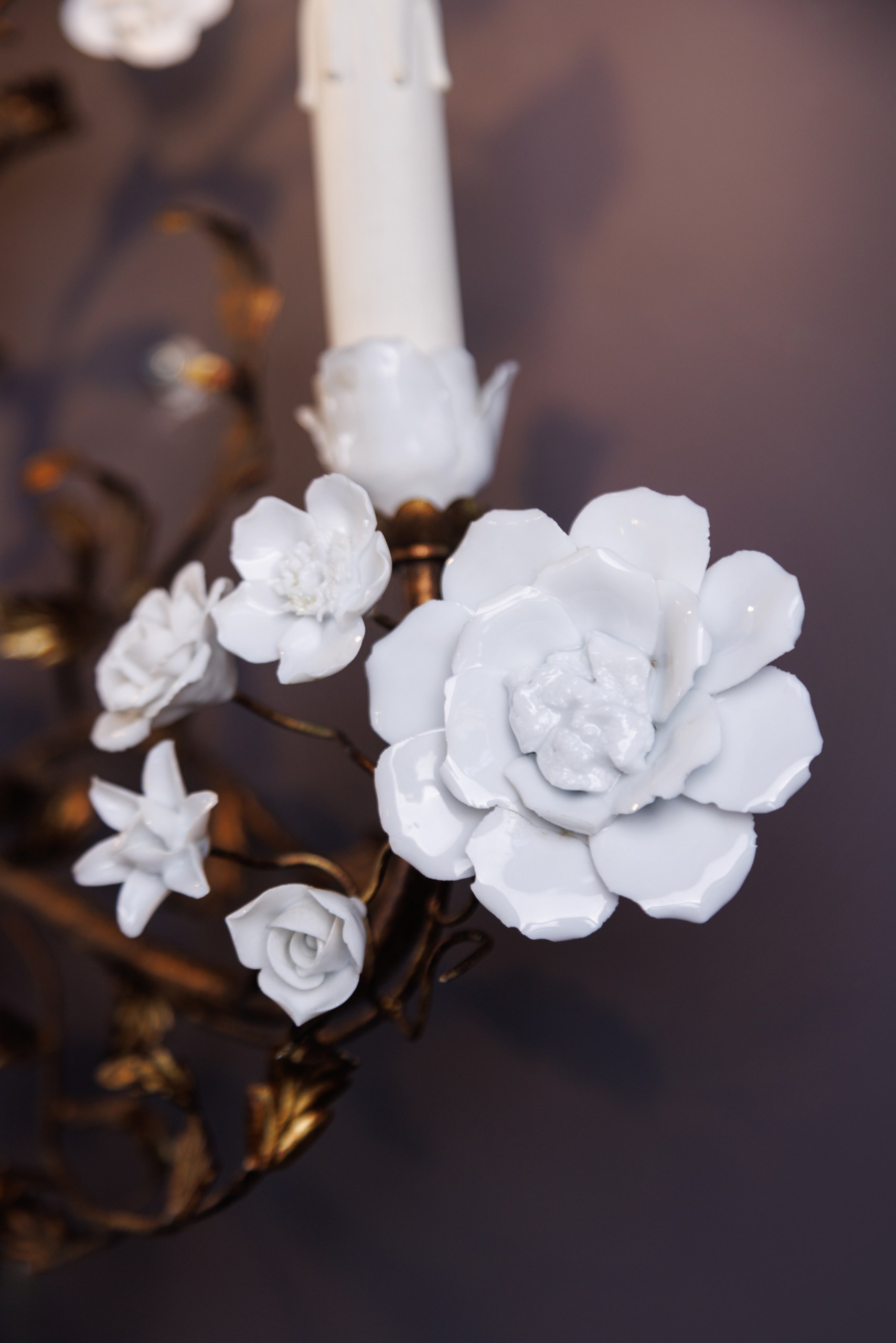 Настенное бра в виде цветущей ветви «Fleur Blanche»
