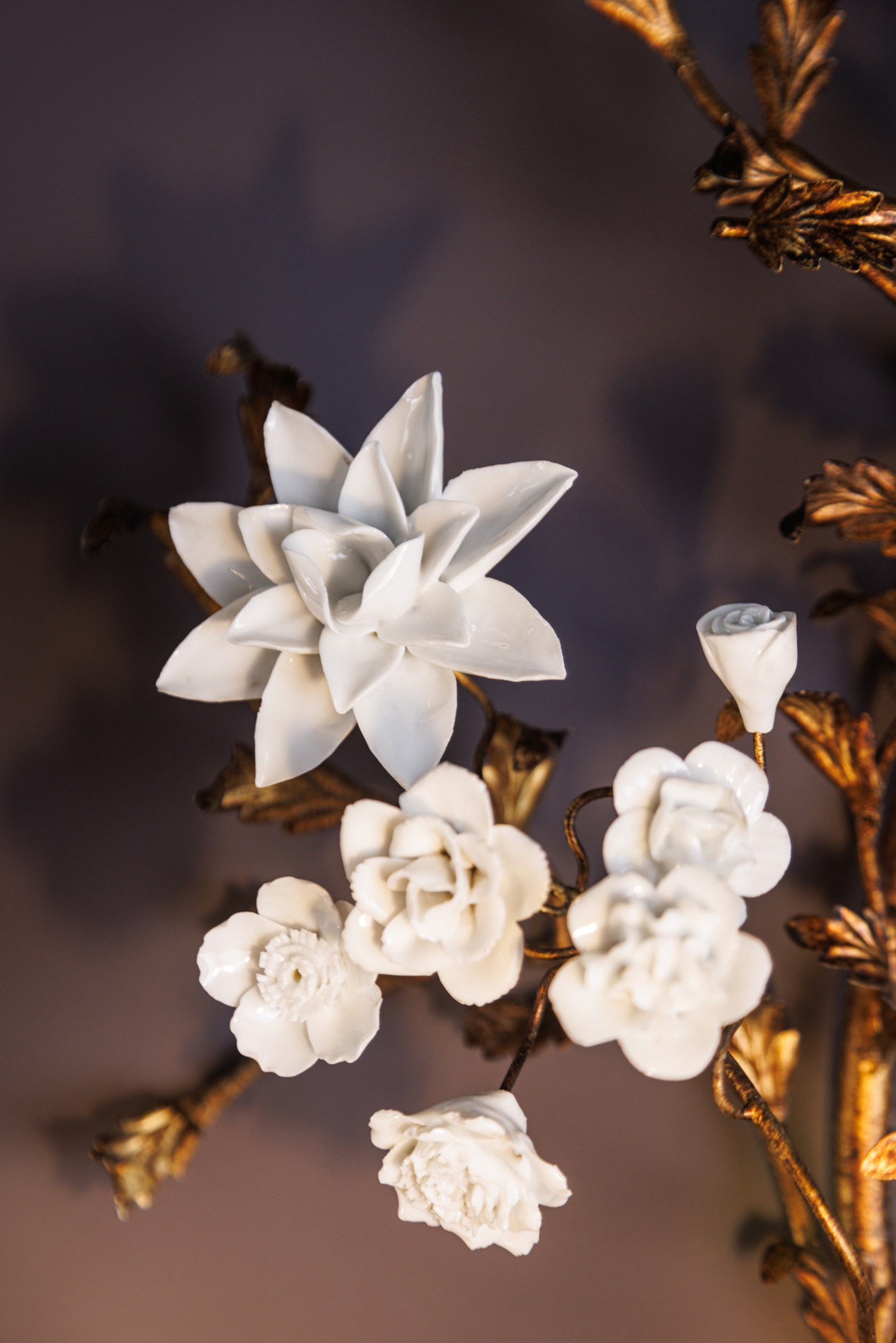 Настенное бра в виде цветущей ветви «Fleur Blanche»