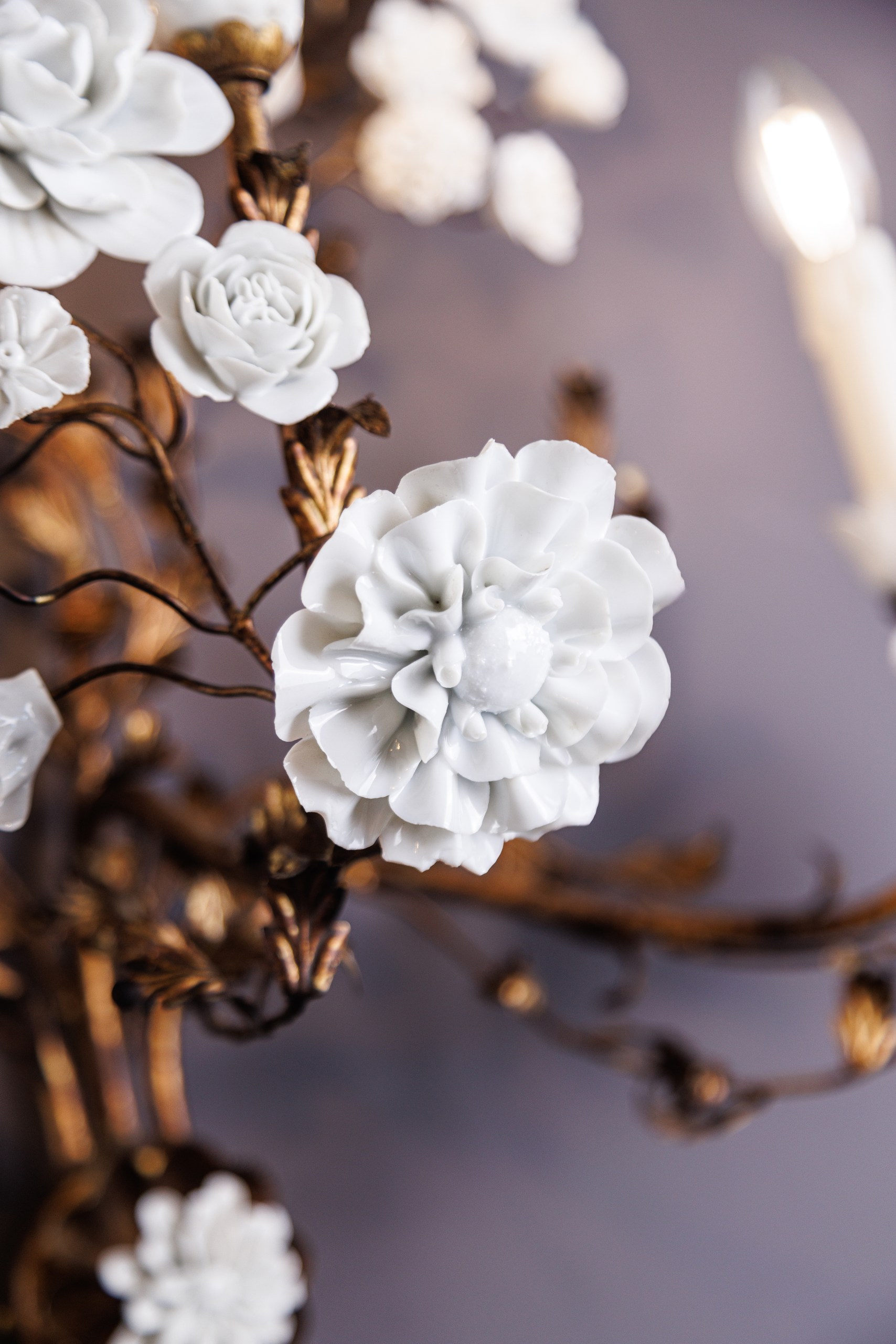 Настенное бра в виде цветущей ветви «Fleur Blanche»